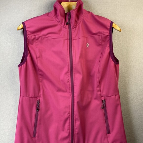 Little Donkey Andy‎ Softshell Vest Womens Large Windbreaker Pink Light Jacket - Picture 1 of 10